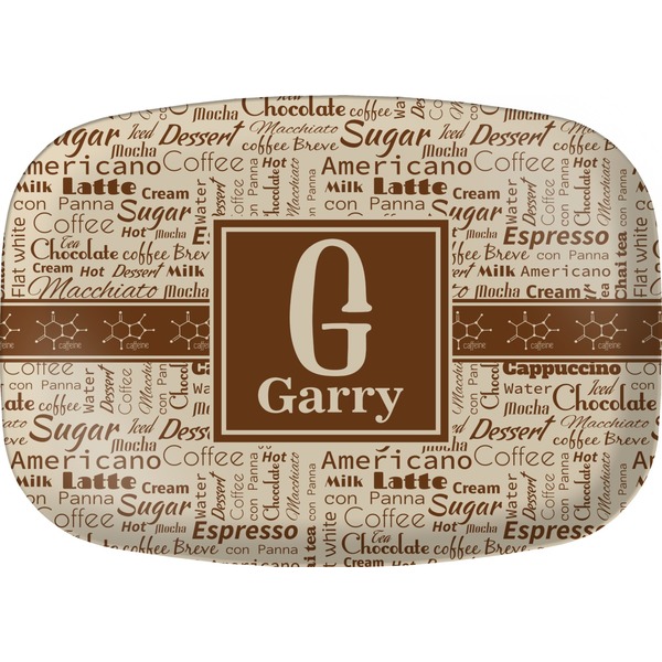 Custom Coffee Lover Melamine Platter (Personalized)