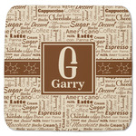 Coffee Lover Memory Foam Bath Mat - 48"x48" (Personalized)