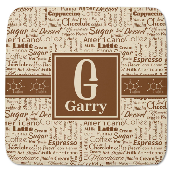 Custom Coffee Lover Memory Foam Bath Mat - 48"x48" (Personalized)