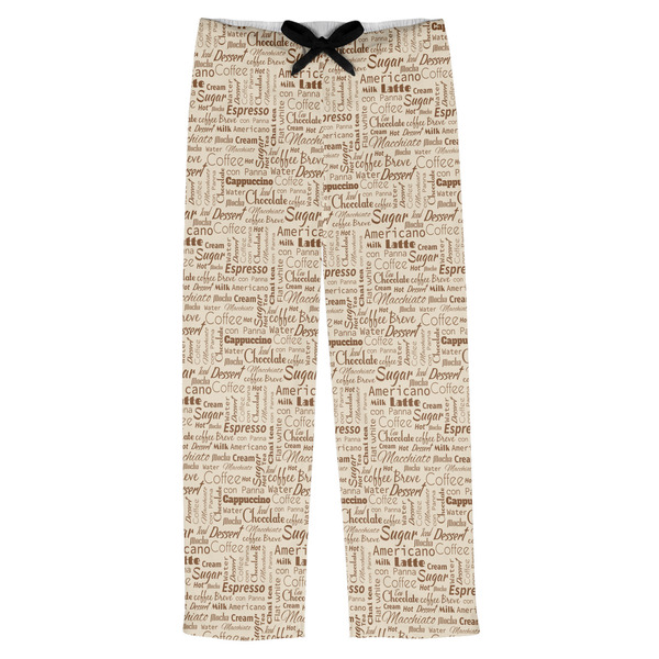 Custom Coffee Lover Mens Pajama Pants - M