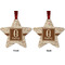 Coffee Lover Metal Star Ornament - Front and Back