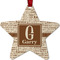 Coffee Lover Metal Star Ornament - Front