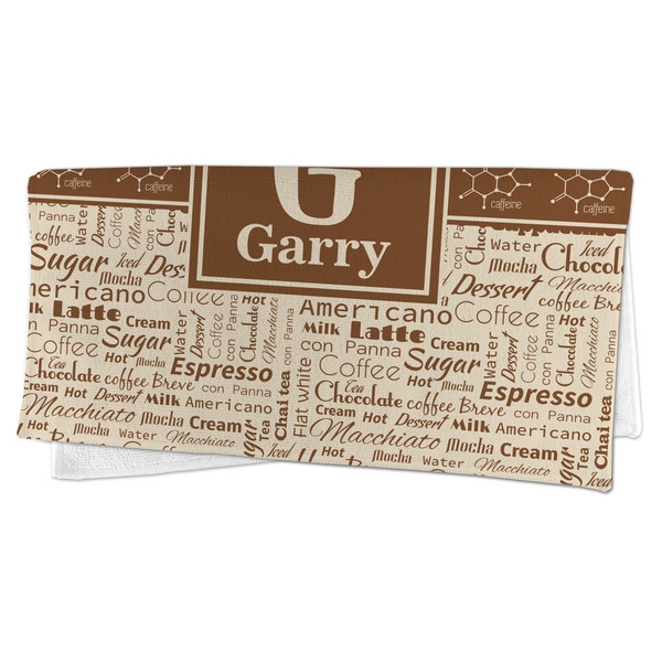 Coffee Lover Microfiber Dish Rag - FOLDED (half)