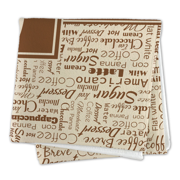 Coffee Lover Microfiber Dish Rag - FOLDED (square)