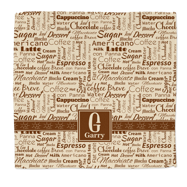 Custom Coffee Lover Microfiber Dish Rag (Personalized)