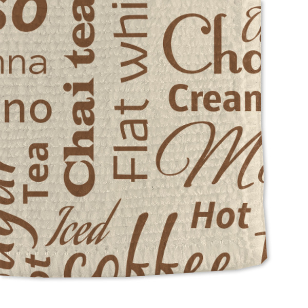 Coffee Lover Microfiber Dish Towel - DETAIL