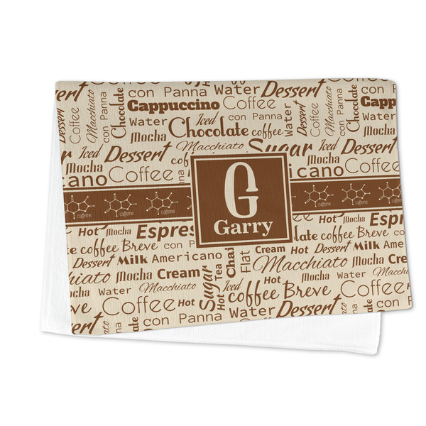 Coffee Lover Microfiber Dish Towel - FOLDED HALF