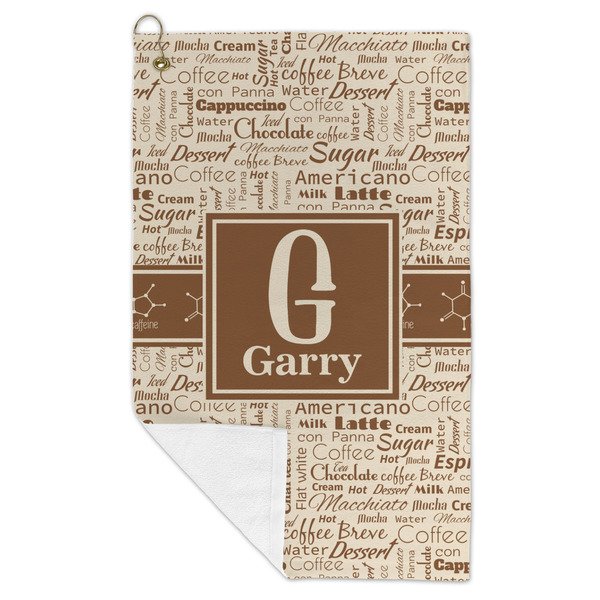 Coffee Lover Microfiber Golf Towels - FOLD