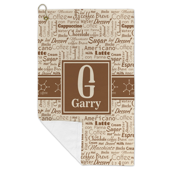 Coffee Lover Microfiber Golf Towels - FOLD