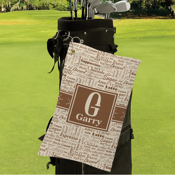 Coffee Lover Microfiber Golf Towels - Small - LIFESTYLE