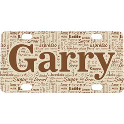 Coffee Lover Mini/Bicycle License Plate (Personalized)