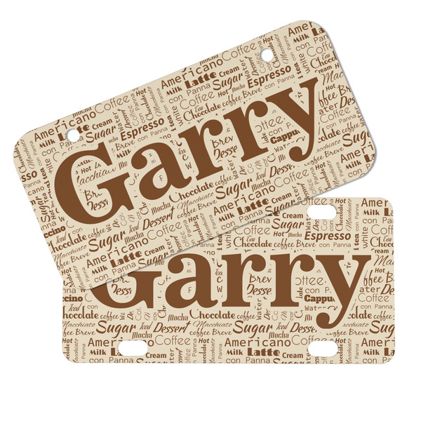 Coffee Lover Mini License Plates - MAIN (4 and 2 Holes)