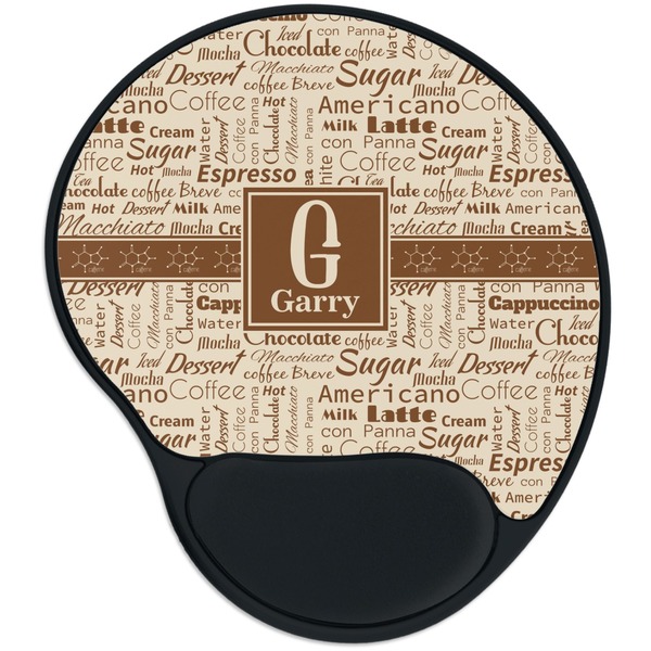 Custom Coffee Lover Mouse Pad with Wrist Support