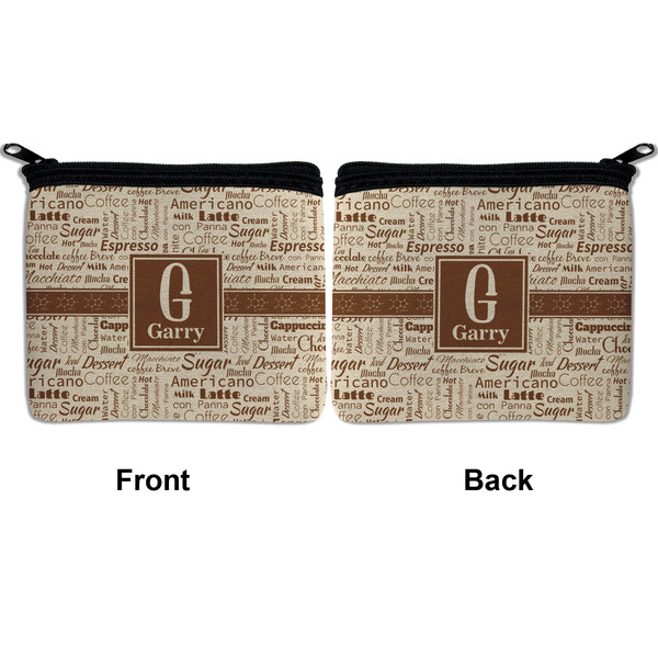 Coffee Lover Neoprene Coin Purse - Front & Back (APPROVAL)
