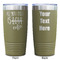 Coffee Lover Olive Polar Camel Tumbler - 20oz - Double Sided - Approval