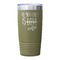 Coffee Lover Olive Polar Camel Tumbler - 20oz - Single Sided - Approval
