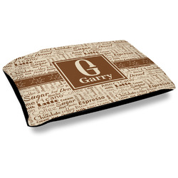 Coffee Lover Outdoor Dog Bed - Large (Personalized)