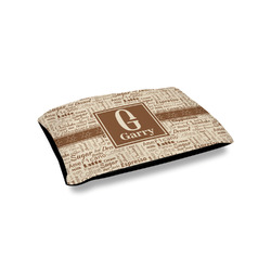Coffee Lover Outdoor Dog Bed - Small (Personalized)