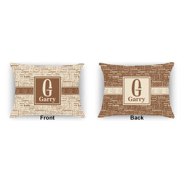 Coffee Lover Outdoor Rectangular Throw Pillow (Front and Back)