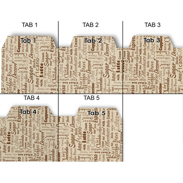 Coffee Lover Page Dividers - Set of 5 - Approval