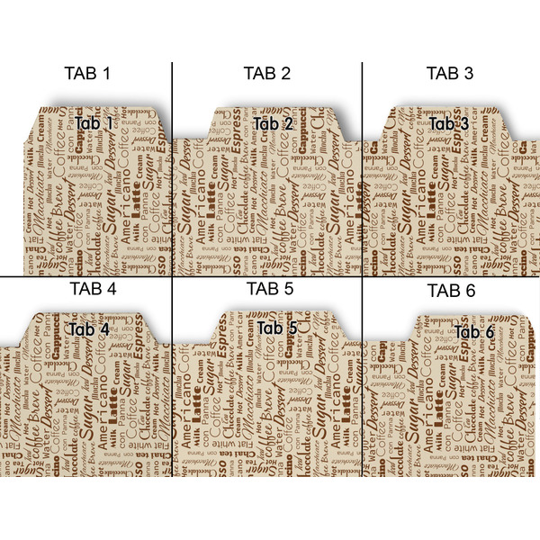 Coffee Lover Page Dividers - Set of 6 - Approval