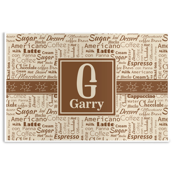 Custom Coffee Lover Disposable Paper Placemats (Personalized)
