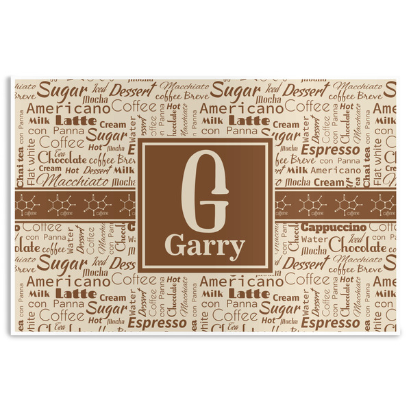 Custom Coffee Lover Disposable Paper Placemats (Personalized)