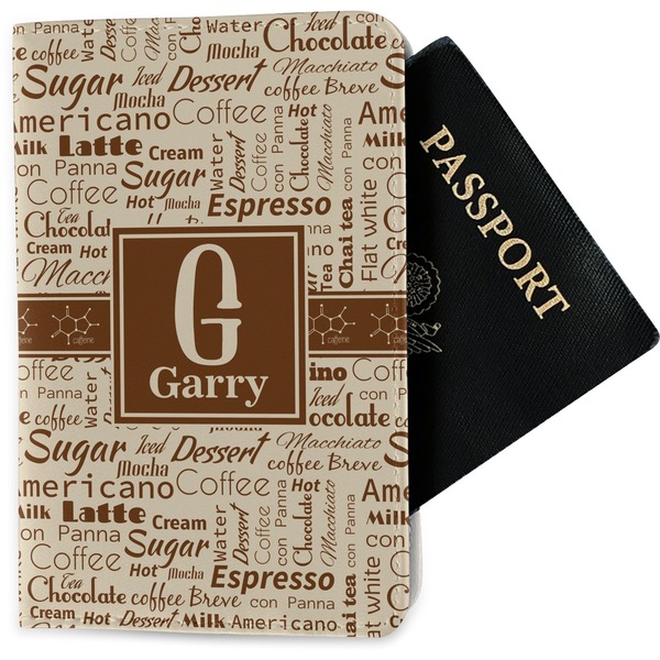 Custom Coffee Lover Passport Holder - Fabric (Personalized)