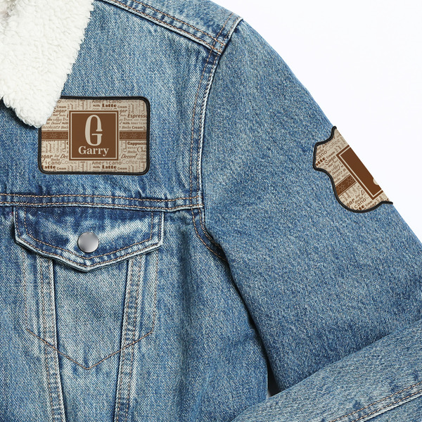 Coffee Lover Patches Lifestyle Jean Jacket Detail