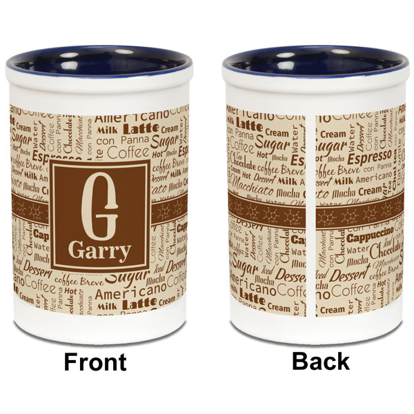 Coffee Lover Pencil Holder - Blue - approval