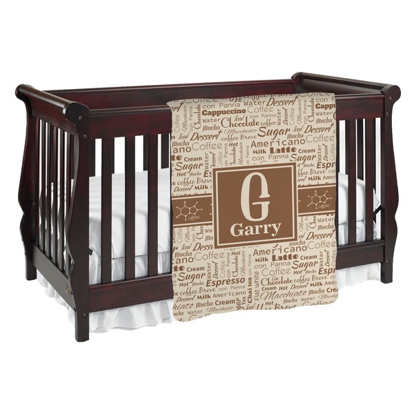 Custom Coffee Lover Baby Blanket (Personalized)