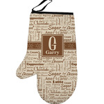 Coffee Lover Left Oven Mitt (Personalized)