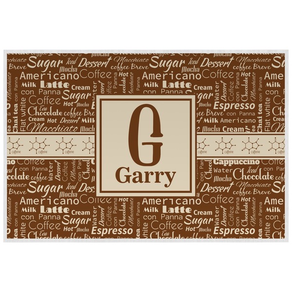 Coffee Lover Personalized Placemat (Back)