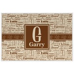 Coffee Lover Laminated Placemat w/ Name and Initial