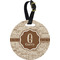 Coffee Lover Personalized Round Luggage Tag