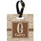 Coffee Lover Personalized Square Luggage Tag