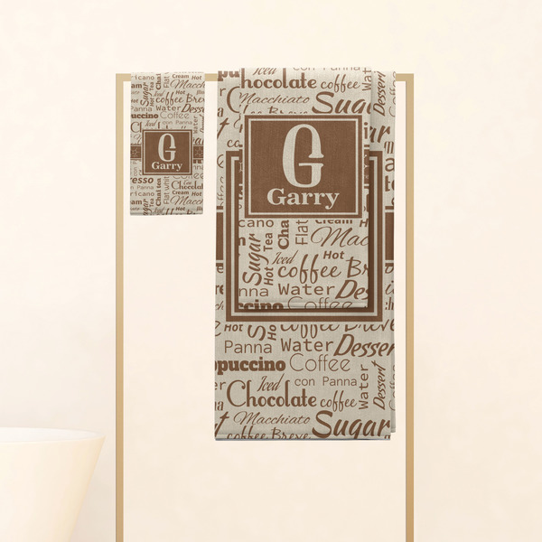 Coffee Lover Personalized Towel Set