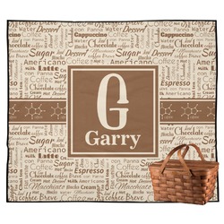 Coffee Lover Outdoor Picnic Blanket (Personalized)