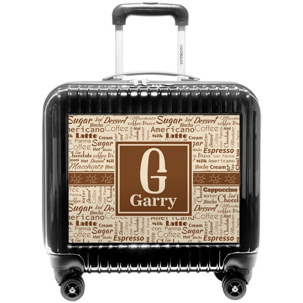 Custom Coffee Lover Pilot / Flight Suitcase (Personalized)