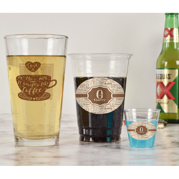 Coffee Lover Pint Glass - Two Content - In Context