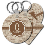 Coffee Lover Plastic Keychain (Personalized)