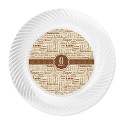 Coffee Lover Plastic Party Dinner Plates - 10" (Personalized)