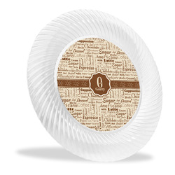 Coffee Lover Plastic Party Dinner Plates - 10" (Personalized)