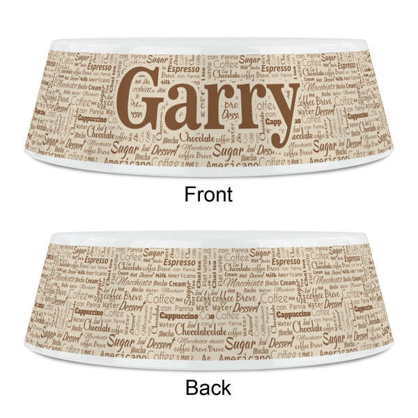 Coffee Lover Plastic Pet Bowls - Small - APPROVAL