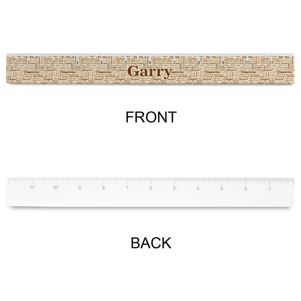 Coffee Lover Plastic Ruler - 12" - APPROVAL