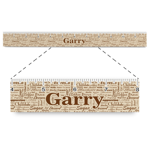 Custom Coffee Lover Plastic Ruler - 12" (Personalized)