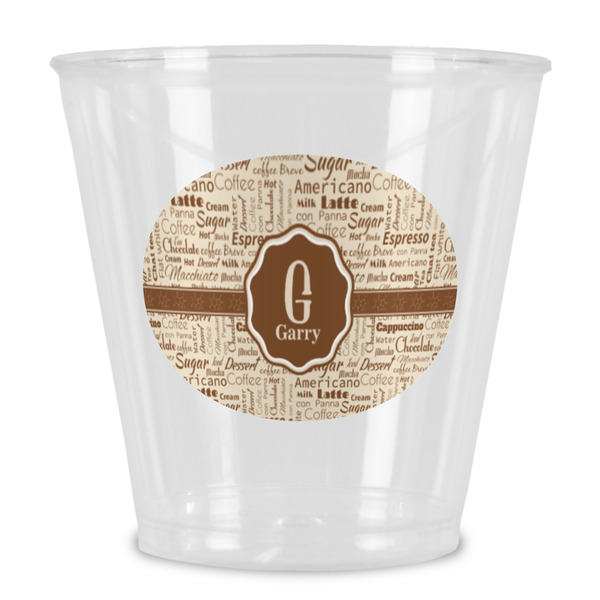 Custom Coffee Lover Plastic Shot Glass (Personalized)