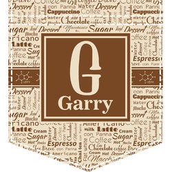 Coffee Lover Iron On Faux Pocket (Personalized)