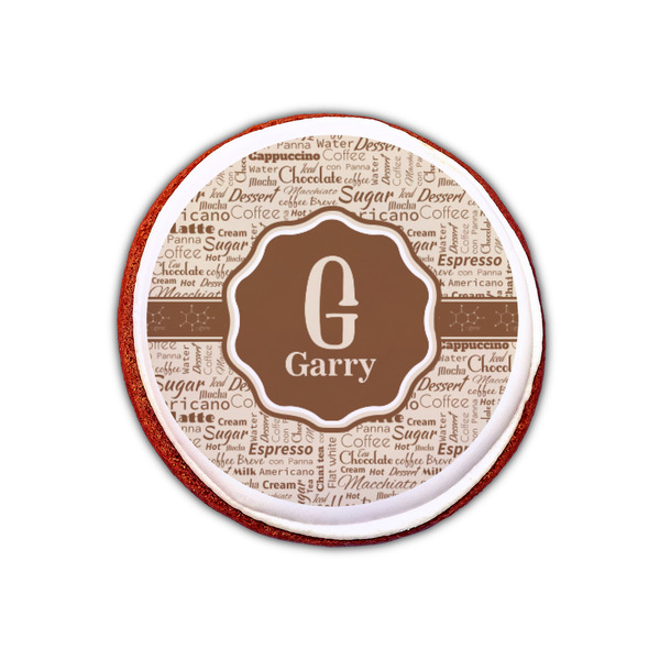 Coffee Lover Printed Icing Circle - XSmall - On Cookie
