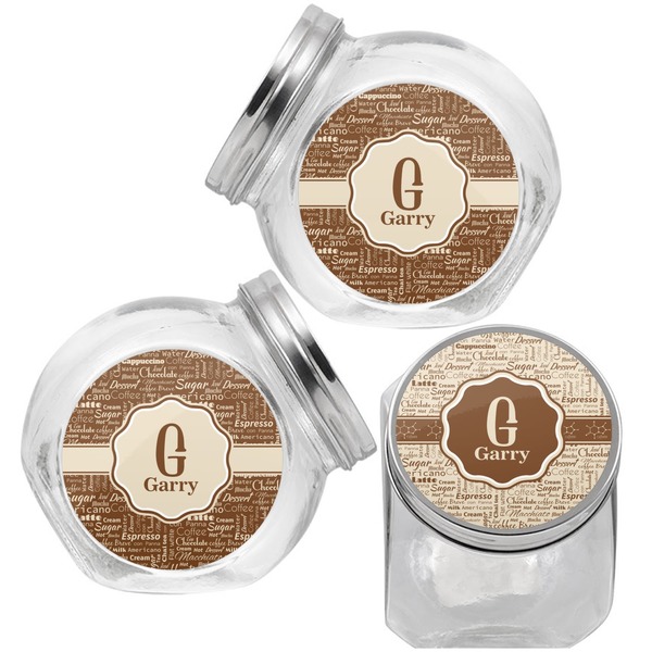 Coffee Lover Puppy Treat Jar - Top Left Right